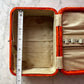 Victorian Orange Velvet Sewing Box