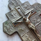 Vintage Stations of the Cross Metal Crucifix