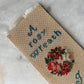 Victorian Punch Paper Embroidery Bookmark