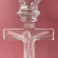 Vintage Crucifix Candlestick Holder