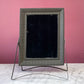 Antique Travel Mirror with Greek Key Motif