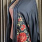 Antique Black Silk Embroidered Reversible Jacket