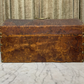 Victorian Leather Covered Trunk with Studs and Newspaper Lining